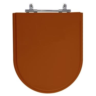 Imagem de Assento Laqueado Carrara Caramelo Tampa Vaso Deca Em Mdf