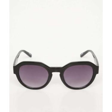 Imagem de Óculos de Sol Feminino Redondo Marisa-84038, UN, Preto