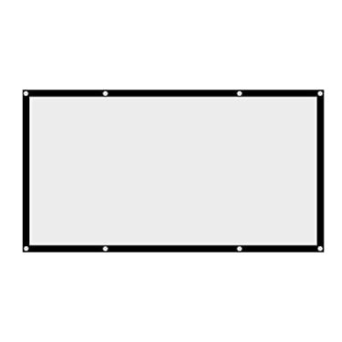 Imagem de GOTOTOP Tela do Projetor Portátil ， 60-120 Polegadas Tela do Projetor Portátil Filme 16: 9 Dobrável Sem Vinco Projeção Branca para Filmes de Acampamento Ao Ar Livre Cinema Ao (120 polegadas)