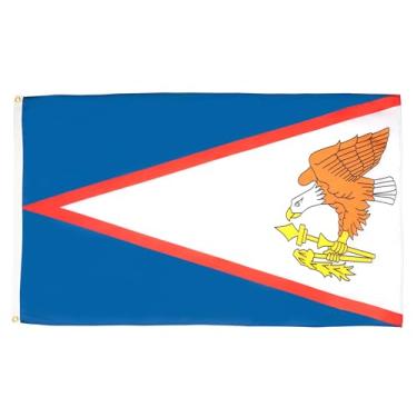 Imagem de AZ FLAG - Bandeira da Samoa Americana 2' x 3' - Bandeiras Samoanas Americanas 60 x 90 cm - Banner 2 x 3 pés - Drapeau Samoa américaines