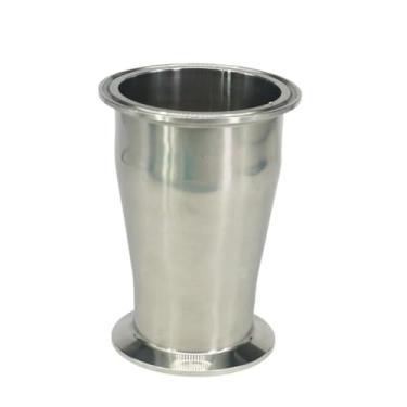 Imagem de Fit Tube O.D 76mm-57mm Tri Clamp 7.6 cm-6.3 cm Ferrule O.D 91-77.5mm 304 aço inoxidável redutor de encaixe de tubulação