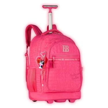 Imagem de Mochila Rebecca Bonbon De Rodas Juvenil Escolar Bordo Rosa