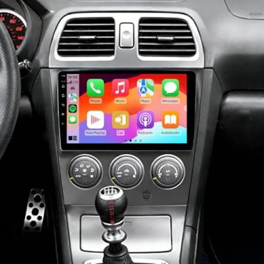 Imagem de Rádio estéreo automotivo 2+32G Android 13 para Subaru Impreza 2002-2007, rádio com tela sensível ao toque de 9 polegadas sem fio Carplay Android Auto rádio Bluetooth Carplay GPS Navi WiFi FM RDS AHD