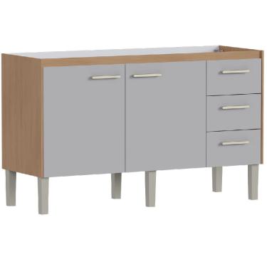 Imagem de Gabinete Madeira Ibis 1,44 Metros Jequitibá Nude Para Pia 150m - P103637 - Cozimax