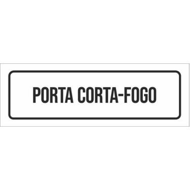 Imagem de Placa De Sinalização Setor - Porta Corta-Fogo-23X9 - Sinalizo