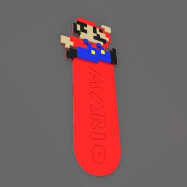 Imagem de Marcador Pagina Livro Caderno RETRO BIT BOOKMARK Criativo Leitura Dive