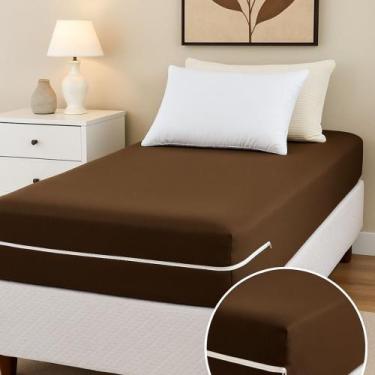 Imagem de Capa Colchão Solteiro Com Zíper Malha Gel Luxo - ENXOVAIS ANNA MARIA, 