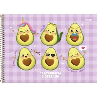 Imagem de Caderno de Desenho Abacute TILIBRA - 80 Folhas (Roxo)