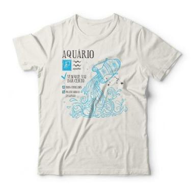 Imagem de Camiseta Signo Aquário Studio Geek, 3G, Off white