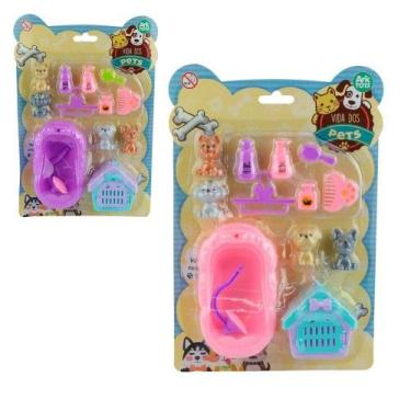 Imagem de KIT Pets de Plástico 13 Peças Color - Tudo em Caixa - ARK BRASIL