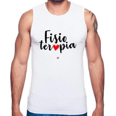 Imagem de Regata Fisioterapia por amor - Foca na Moda, Branco, G