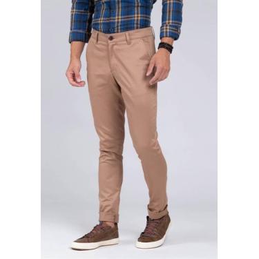 Imagem de Calça Docthos Fit Sarja Bolso Faca Easy, 037 nozes, 36