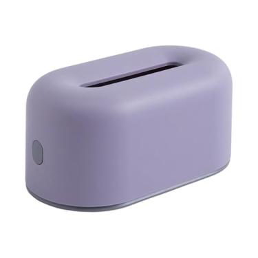 Imagem de YWJLQH Caixa Organizadora de Lenços de Papel Retangular com Tampa Prática E Compartimento Amplo, Feita de HIPS PP, Ideal para Sala de Estar E Quarto, Tolet, Tamanho real