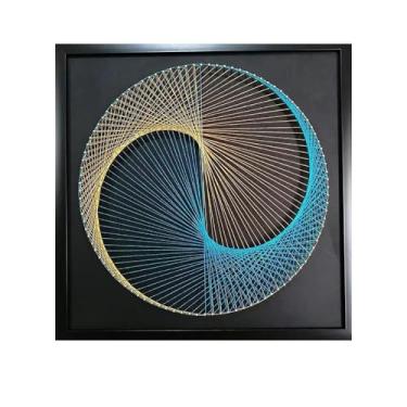 Imagem de MerainMe Kit de arte com cordas, 3D, faça-você-mesmo, figuras geométricas artesanais, decoração de casa, sinuoso, terno de desenho para crianças, família iniciante, presente de Natal (inclui todos os