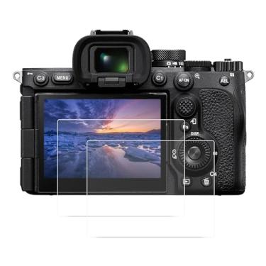 Imagem de Protetor de tela kinokoo para câmeras Sony A7 V/A7R5/A1 II/A7R V/A9 III, película de vidro temperado de 0,25 mm com dureza 9H para A7R V/A7M5/A1M2/A9M3 - Anti-impressão digital e anti-riscos (pacote c