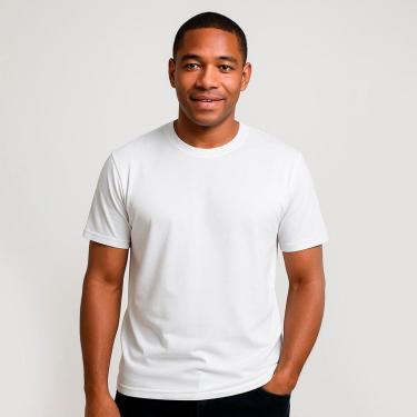 Imagem de Camiseta Manga Curta Proteção Solar UV Liso Piscina Praia-Masculino