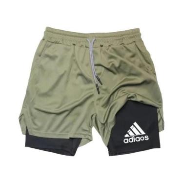 Imagem de Shorts Esportivos Masculinos De Compressão De Secagem Rápida Para Corr