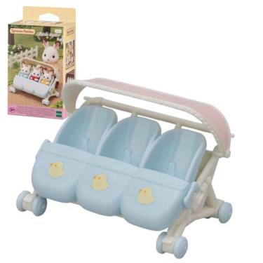 Imagem de Sylvanian Families Carrinho Para Trigêmeos 5533 Original  Epoch  Prese