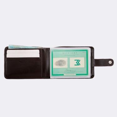 Imagem de Carteira M.ART Couro Botao com Porta Cartao Masculina 178-Masculino