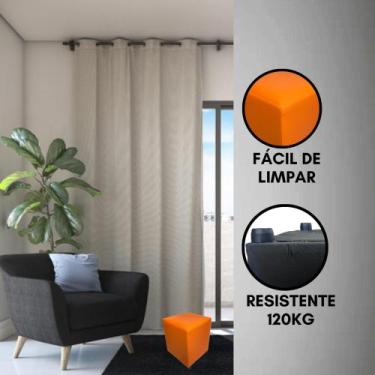 Imagem de Puff Pufe Banqueta Moderna Detalhada Sala Quarto Decorativa - Realizar