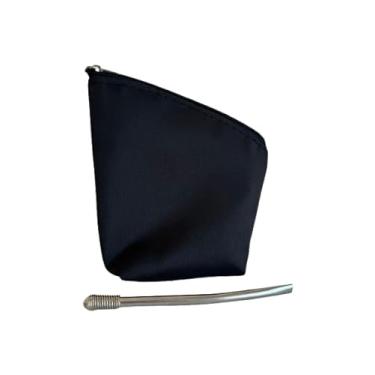 Imagem de Cabaça mate de aço inoxidável. Recipiente de erva-mate moderno com canudo removível para facilitar a limpeza, fácil de encher, funciona para dispensador de açúcar, recipiente de açúcar e café