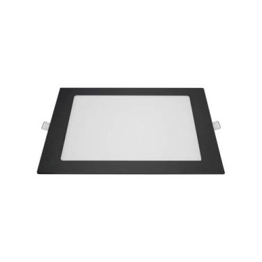 Imagem de Painel de LED Embutir Quadrado 18W 3.000K Preto 80443001-28 Blumenau