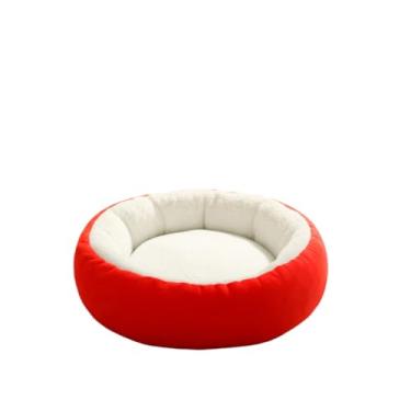 Imagem de Caminha Pet Sherpa Aconchegante e Lavável – Cama de para Gato e Cachorro(Vermelho)