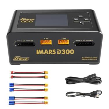 Imagem de Carregador de bateria Lipo, Gens Ace Charger IMARS D300 G-Tech Series Smart Dual Lipo Balance Charger AC 300W DC 700W (350W*2) 16A RC Carregador de bateria para baterias Lipo 1s~6s Life NiCd MH LiHV