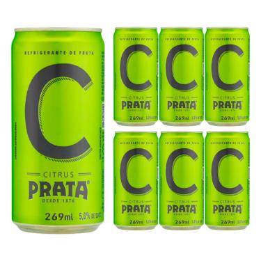 Imagem de REFRIGERANTE PRATA CITRUS LATA 269ML PACK COM 6UNID