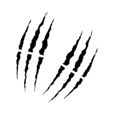 Imagem de Adesivos De Motocicleta Monster Ghost Claw, Decalques Decorativos De V