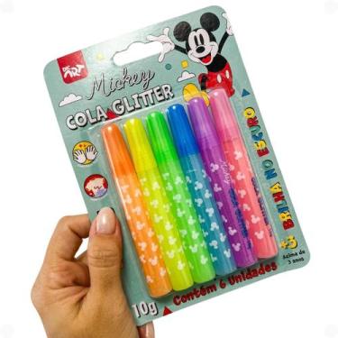 Imagem de Cola Glitter Mickey Brilha no Escuro DAC 6 Cores