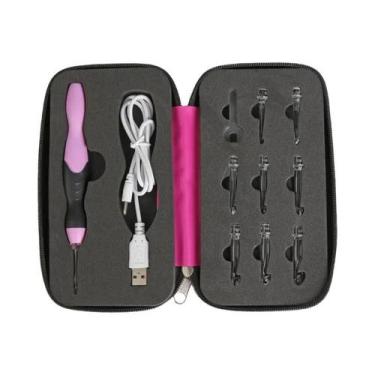 Imagem de Conjunto De Agulhas De Crochê Com LED 9 Em 1, Ferramentas Ergonômicas 