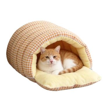 Imagem de Saco de dormir para gatos, bolsa de dormir quente para animais de estimação – Saco de aconchego para filhotes | para inverno, ambientes internos e externos, viagens, casa, quarto, sala de estar