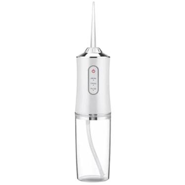 Imagem de Irrigador Oral Portátil com 4 Pontas, Recarregável USB Higienizador Bivolt, Elétrico com 3 Modos, Reservatório de 230ML, Jato de Água Supersônico para Limpeza Profunda de Dentes, Gengivas e Aparelho Ortodôntico