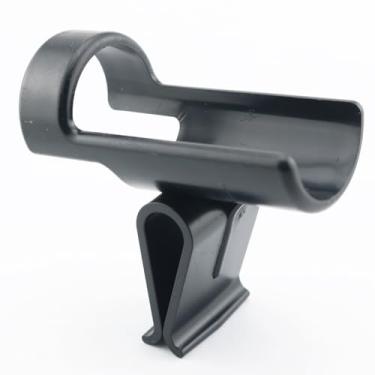 Imagem de Pro Bamboo Kitchen Suporte de vara de balde de pesca no gelo de plástico 7,6 x 7,6 x 3,8 cm multi funcional para pesca de inverno suporte de vara preto