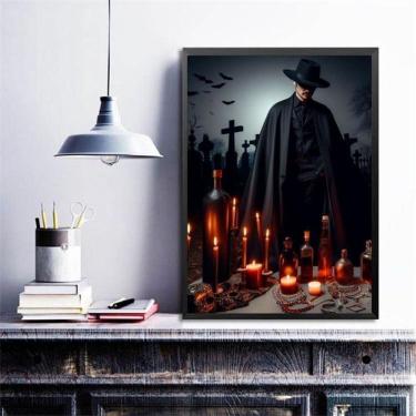 Imagem de Quadro Decorativo Exú Tiriri 24X18Cm - Com Vidro