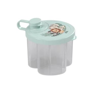 Imagem de Dosador De Leite Em Pó Infantil Decorado Plasútil Bebê, Safari