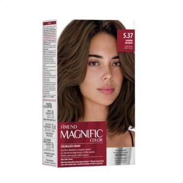 Imagem de Tinta de Cabelo Amend Magnific 5.37 Marrom Dourado Cobertura Total