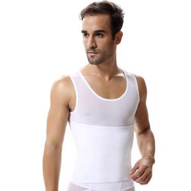 Imagem de Camisa Regata Cinta Modeladora Redutora Masculina Postura Redutora Abd