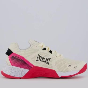 Imagem de Tênis Everlast Climber Pro 3 Feminino Bege e Rosa, 36
