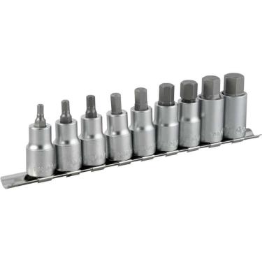 Imagem de Jogo Soquete Sextavado 1-2'' 3-16-5-8'' Com 9 Pecas Vonder