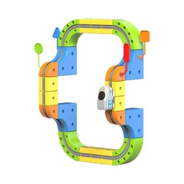 Imagem de Brinquedo Educativo Infantil: Trem Mágico De Alta Velocidade Com Cubos