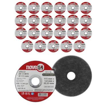 Imagem de 25 Unidades de Disco de Corte 115 mm x 1,0 mm x 22,23 mm, DCN 954 Grão