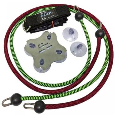 Imagem de Kit Elásticos Para Exercícios Aquáticos Resistência FP Pool, Verde, Ve