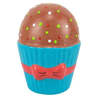 Imagem de Cofre De Gesso Cupcake Azul Decoração Festa Criança