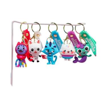 Imagem de Gabby's Dollhouse 3d Estatuetas Chaveiros Bolsas fofas Pingentes Mochi