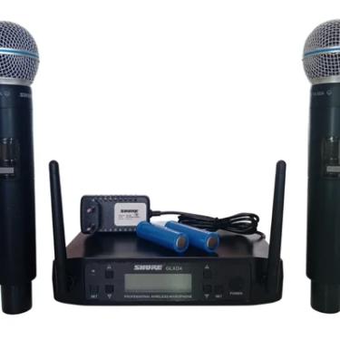 Imagem de Microfone Shure Profissional Glxd4 Uhf Sem Fio Duplo Cardióide - Cápsula Beta 58a - Recarregável