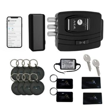 Imagem de FECHADURA WIFI ELETRONICA AGL ULTRA MAGIC CARD + 8 tags