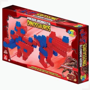 Imagem de Blocos De Montar Mega Robots Espinossauro 387 Ggb