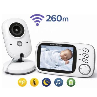Imagem de Monitor Infantil Com Câmera Babá Eletrônica Áudio Bidirecional Control